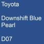 Preview: Toyota, Downshift Blue Pearl, D07.